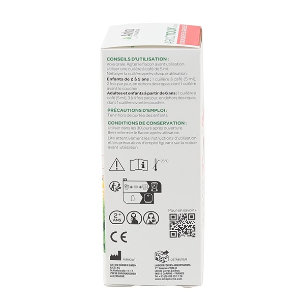 ArkoToux sirop toux sèche ou grasse