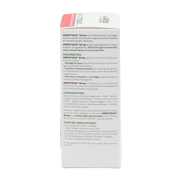 ArkoToux sirop toux sèche ou grasse