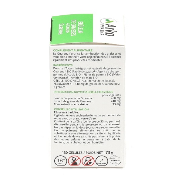 Arkogélules guarana Bio