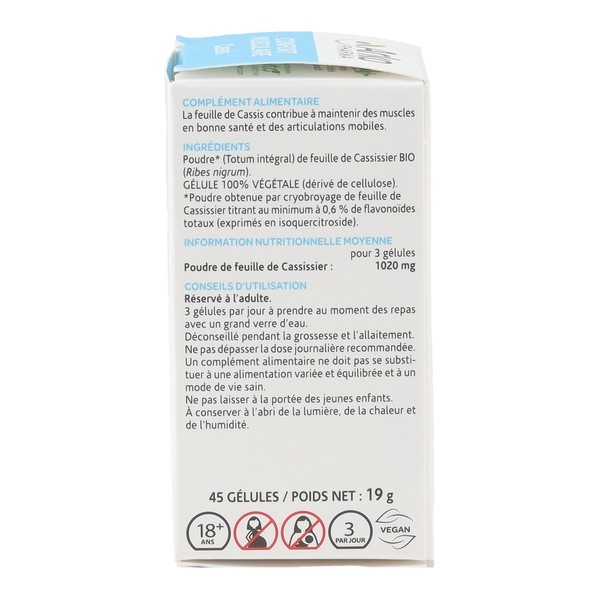 Arkogélules cassis Bio gélules