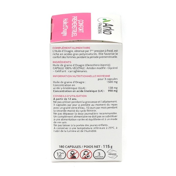 Arkogélules huile d'onagre capsules