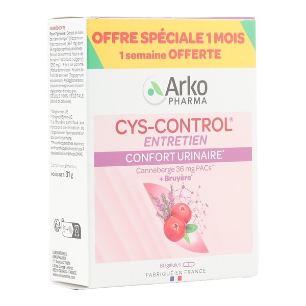 Arkopharma Cys Control confort urinaire gélules