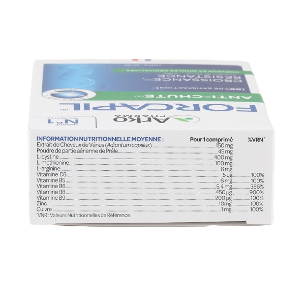 Forcapil Anti-Chute comprimés Cheveux et ongles