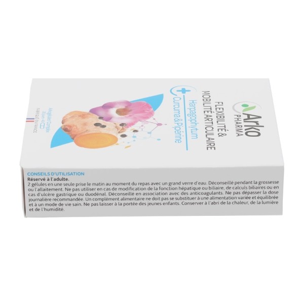 Arkogélules Harpagophytum Curcuma et Pipérine gélules