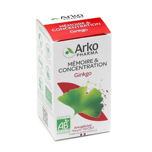 Arkogélules ginkgo bio gélules