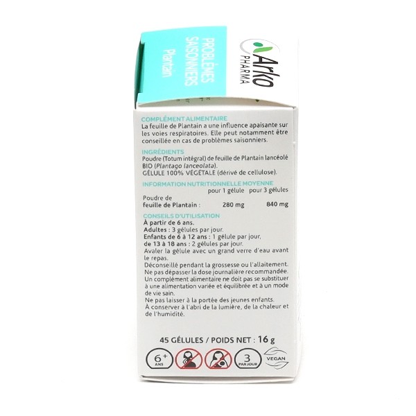 Arkogélules plantain Bio gélules