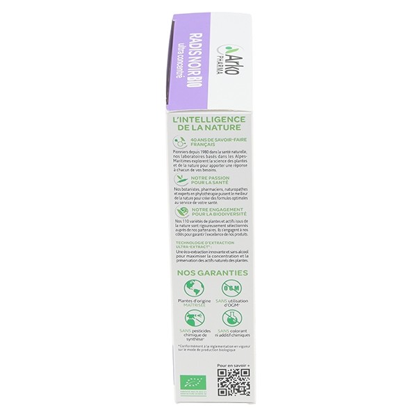 Arkofluides Radis noir bio ampoules