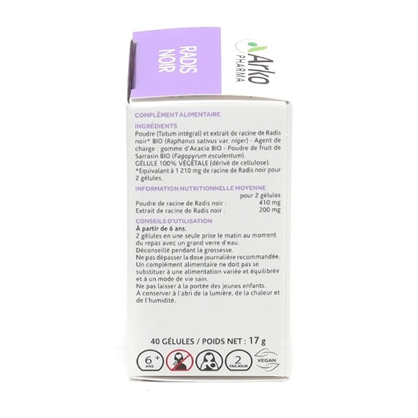 Arkogélules Radis noir Bio gélules