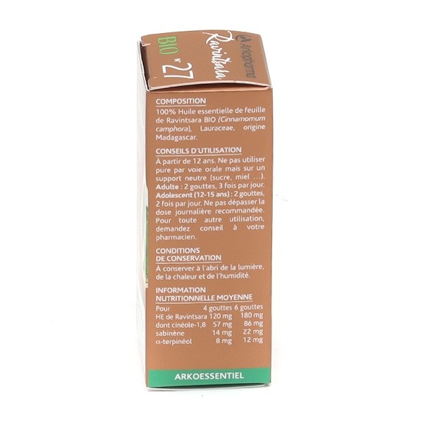 Arkopharma Huile essentielle Ravintsara bio n°27