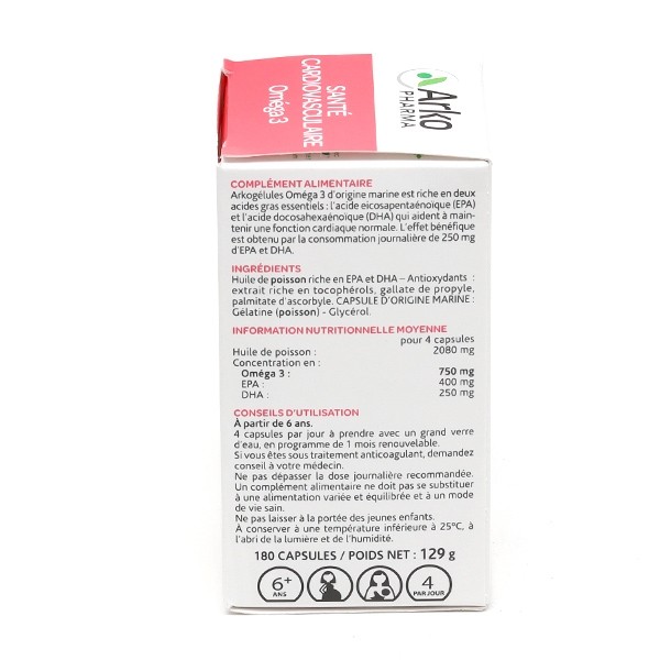 Arkogélules Oméga 3 capsules