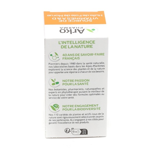 Arkogélules huile de foie de morue capsules