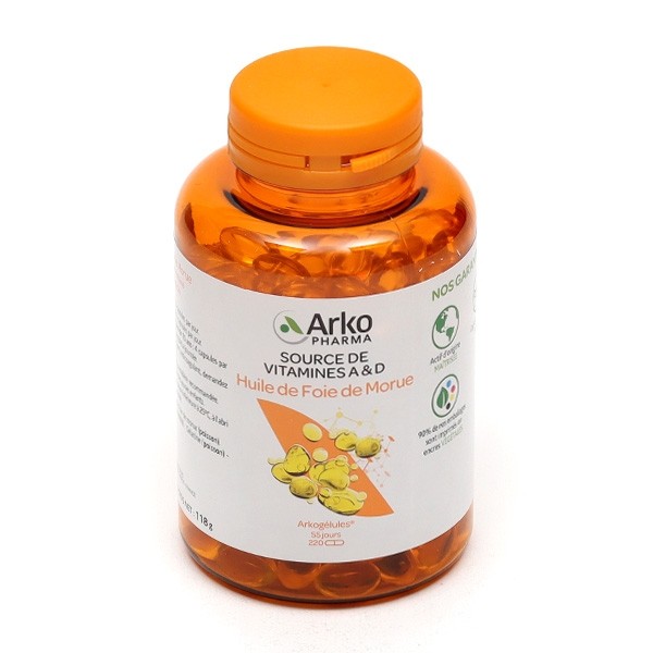 Arkogélules huile de foie de morue capsules
