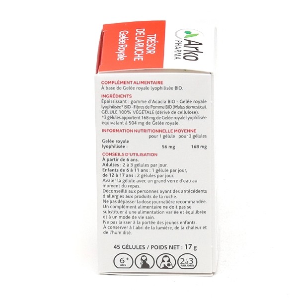 Arkogélules gelée royale Bio gélules