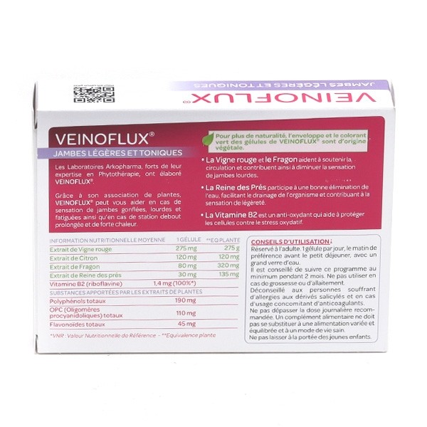 Veinoflux Jambes légères et toniques gélules