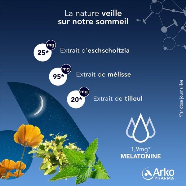 Arkorelax Sommeil mélatonine gummies