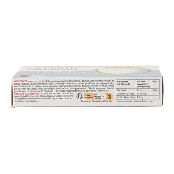 Arterin Levure de riz rouge comprimés