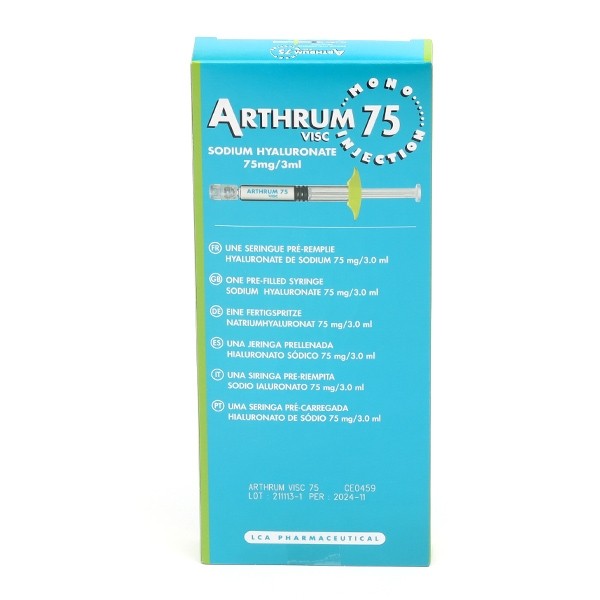 Arthrum 75 mg/3 ml solution injectable seringue