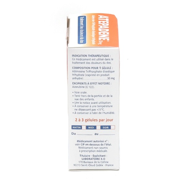 Atepadene 30 mg myorelaxant