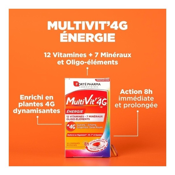 Forté Pharma MultVit' 4G Energie comprimés