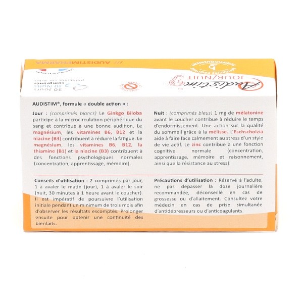 Audistim formule jour nuit comprimés