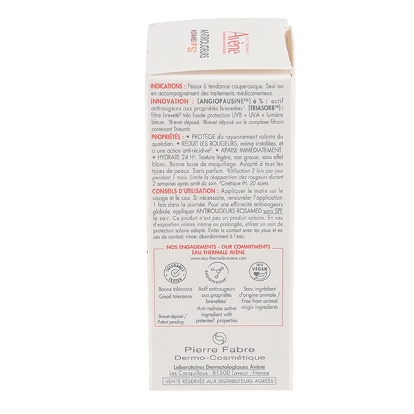 Avène Antirougeurs Rosamed SPF 50+ Concentré hydratant protecteur