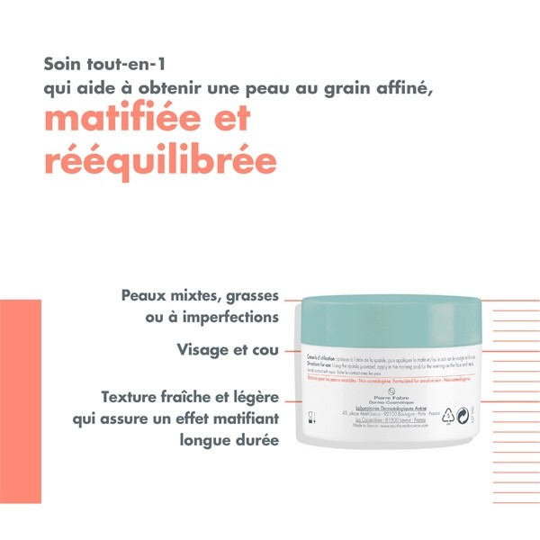 Avène Cleanance aqua gel matifiant