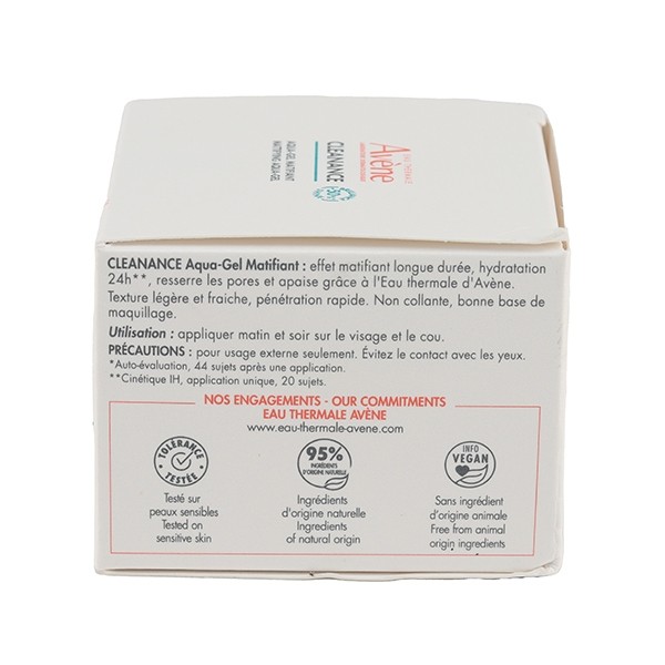 Avène Cleanance aqua gel matifiant