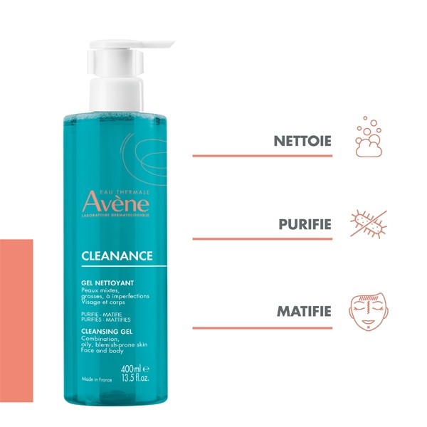 Avène Cleanance gel nettoyant sans savon