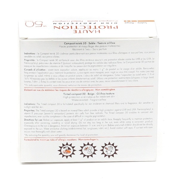 Avène Solaire Crème compacte teintée SPF 50