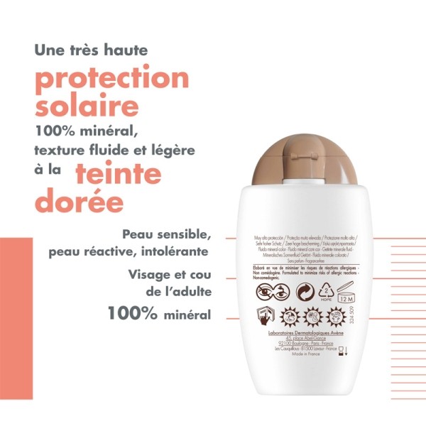 Avène Solaire Fluide minéral teinté SPF 50+