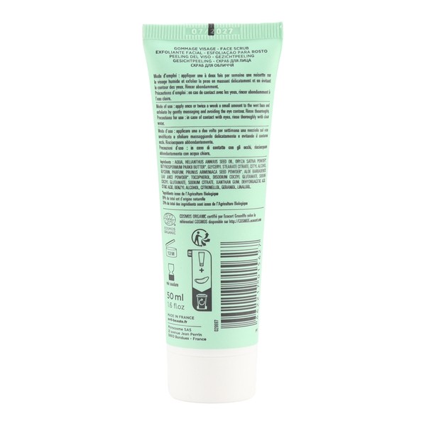 Avril Gommage visage bio