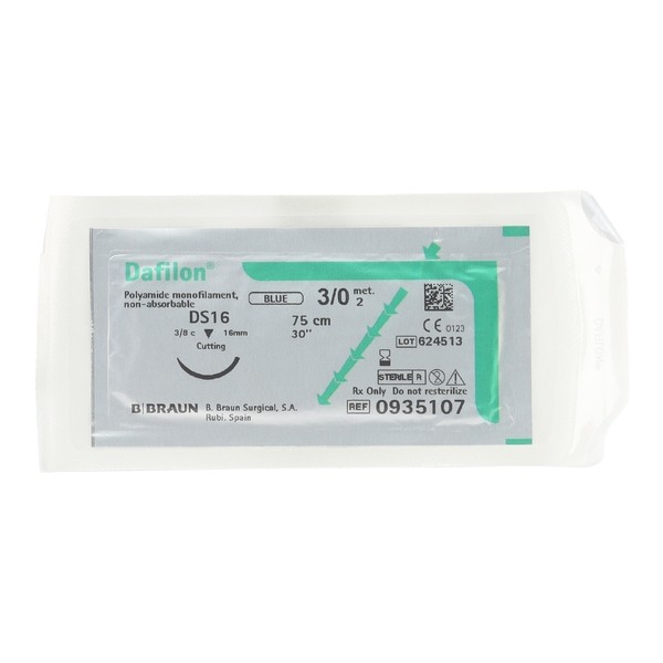 B Braun Dafilon Bleu fil de suture non résorbable