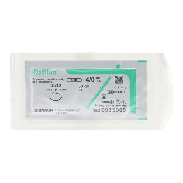 B Braun Dafilon Bleu fil de suture non résorbable