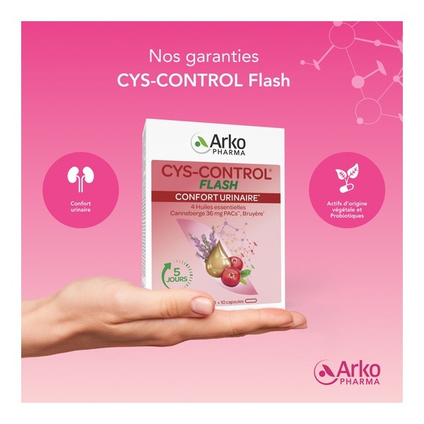 Arkopharma Cys Control flash 36mg gélules