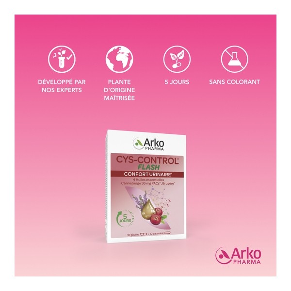 Arkopharma Cys Control flash 36mg gélules