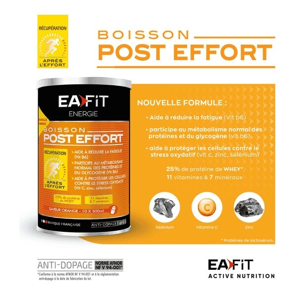 Eafit Energie boisson post effort