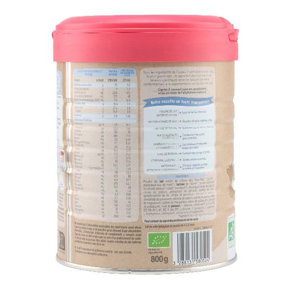 Babybio Caprea Lait de chèvre 2e âge bio