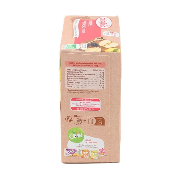 Babybio Gourdes Pomme Pruneau d'Agen Bio