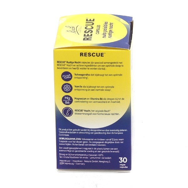 Fleurs de Bach Rescue Nuits paisibles capsules