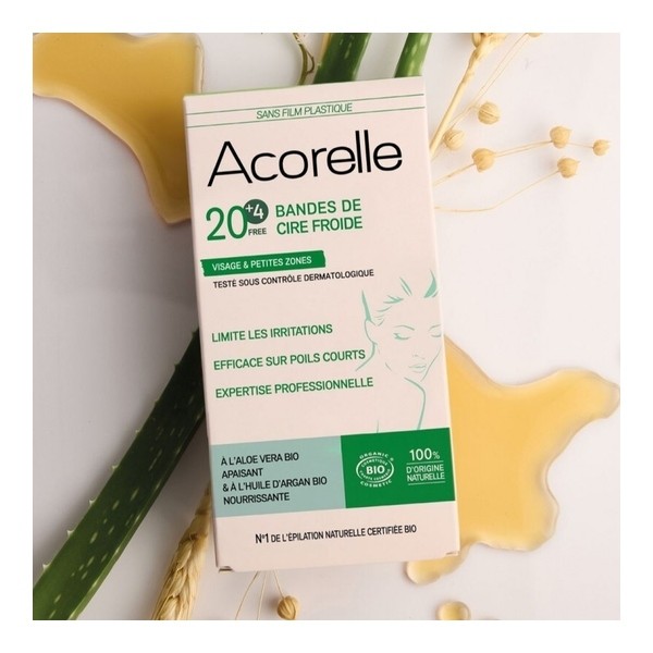 Acorelle bande cire froide Bio Visage