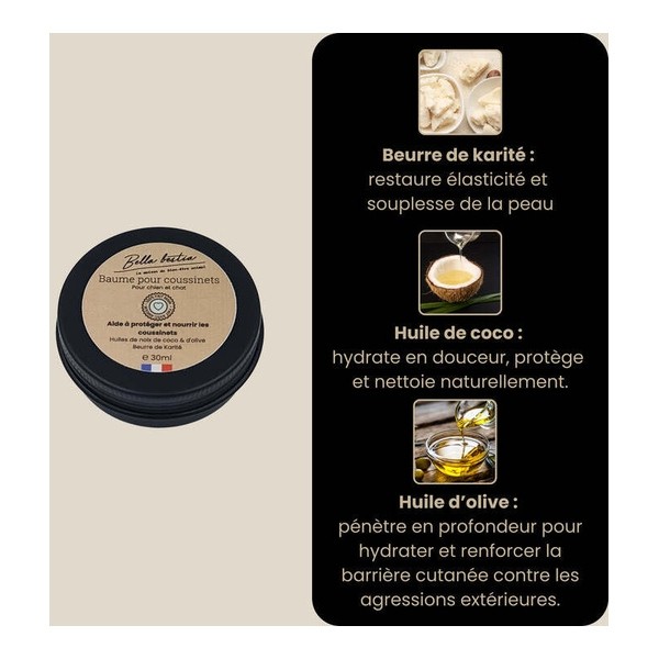 Bella Bestia Baume pour coussinets chien chat