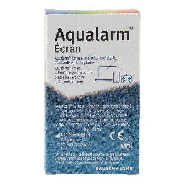 Aqualarm écran collyre