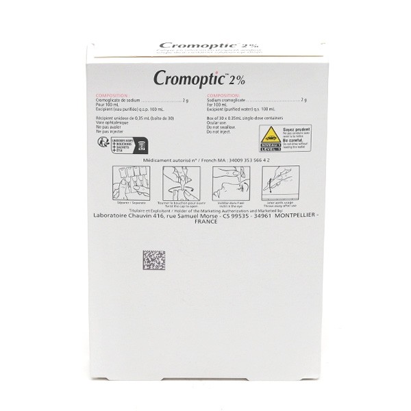 Cromoptic 2 % collyre unidoses