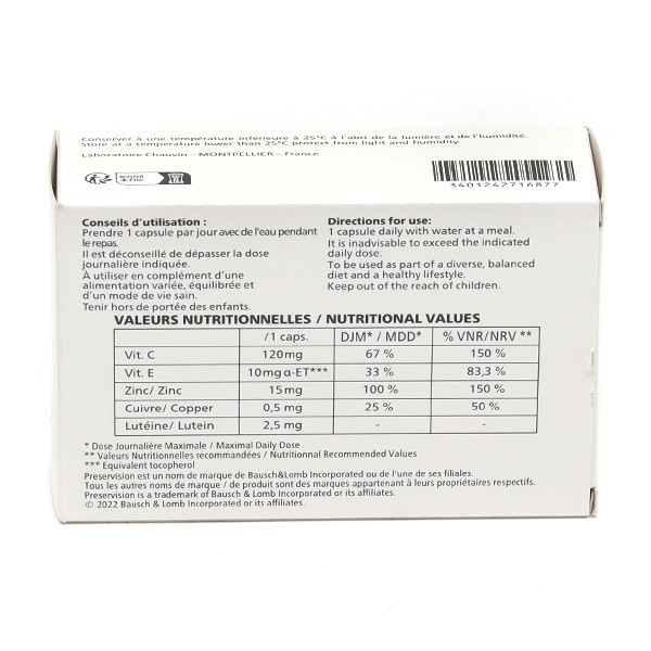 PreserVision Luteine capsules