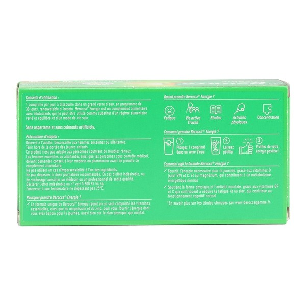Berocca Energie effervescent goût Orange