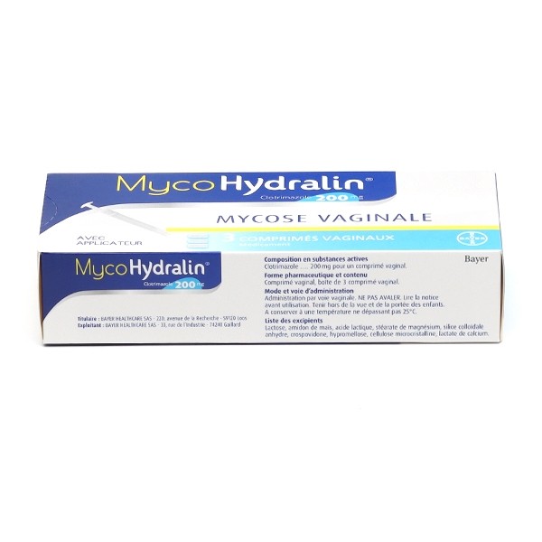 MycoHydralin 200 mg comprimés vaginaux