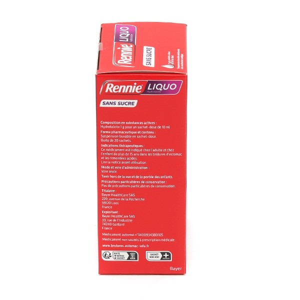 RennieLiquo sans sucre sticks