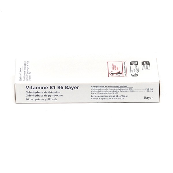 Vitamines B1 B6 Bayer comprimés