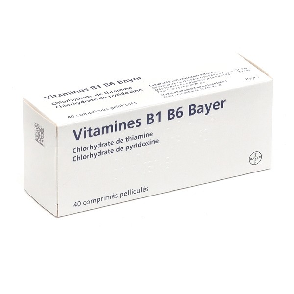Vitamines B1 B6 Bayer comprimés
