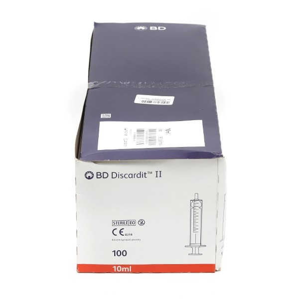 BD Discardit II seringue 2 pièces x100
